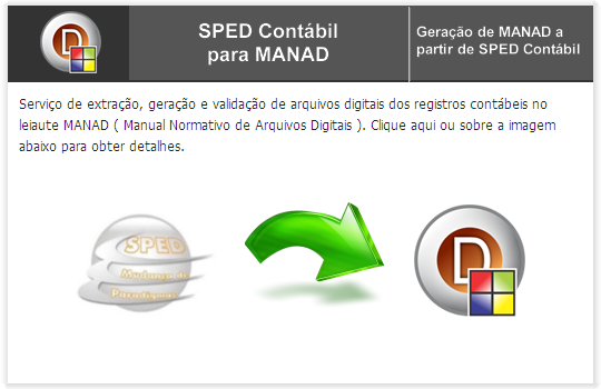 SPED CONTÁBIL to MANAD